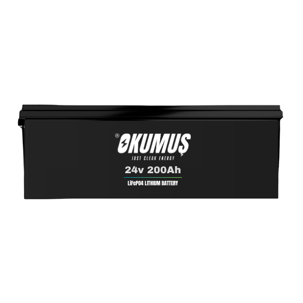 Okumuş enerji 24v 200Ah Lityum LiFePO4 Marin Aküsü